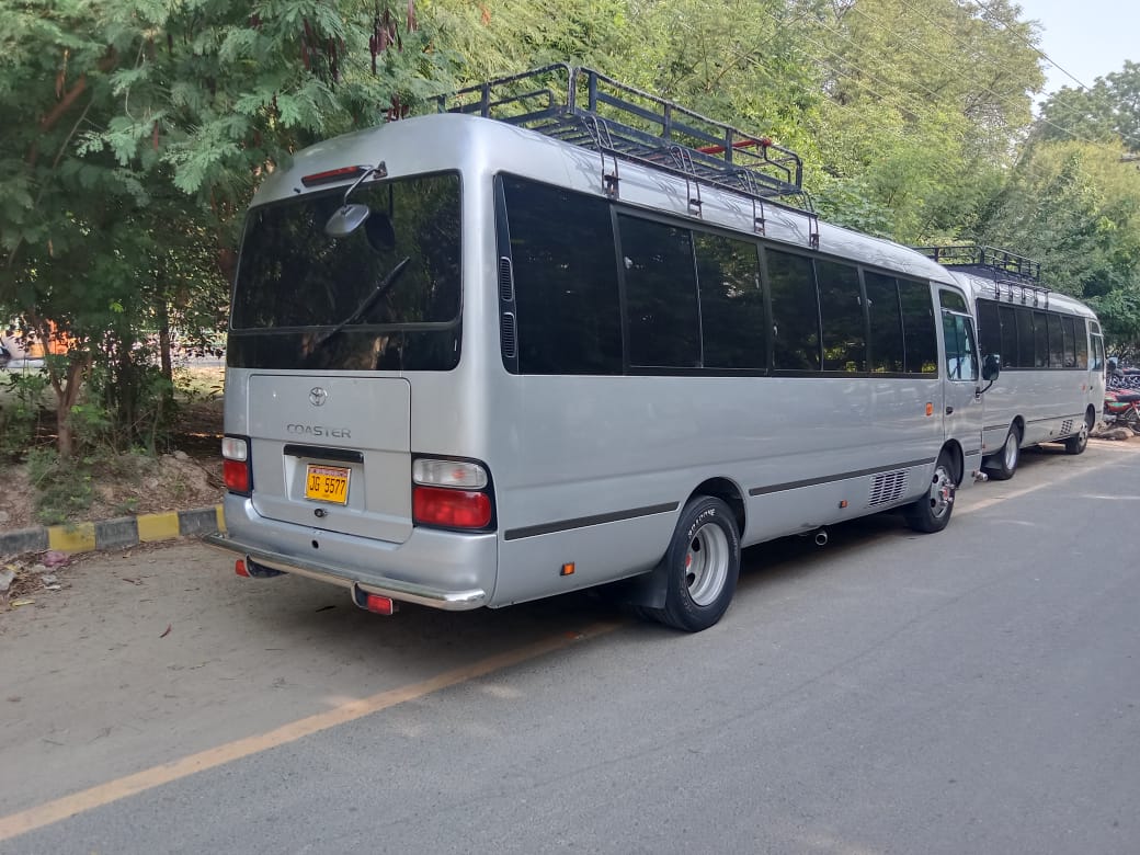 Rent toyota Coaster Lahore